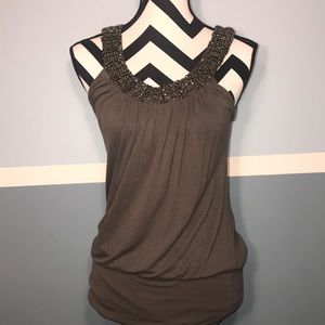 Tank Top with Beading